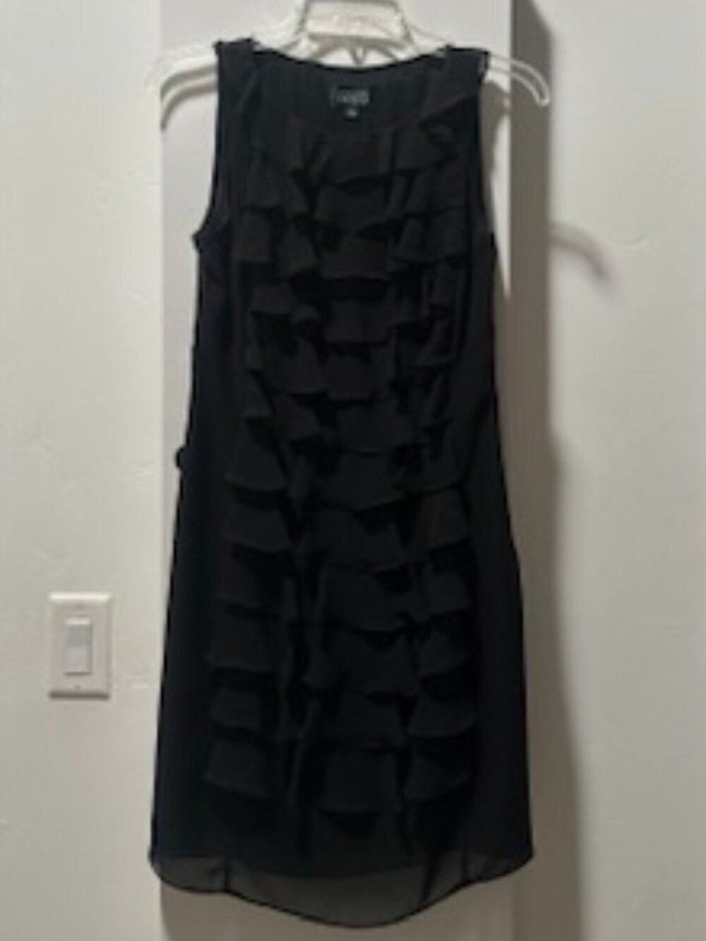 Adrianna Papell formal black sleeveless dress Sz 2